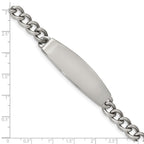 Chisel Stainless Steel Polished Curb Chain 8.25 inch ID Bracelet