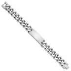 Chisel Stainless Steel Polished Curb Link 8.75 inch ID Bracelet