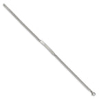 Chisel Stainless Steel Polished Flat Curb Chain 8.5 inch ID Bracelet