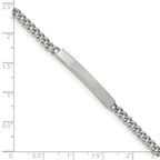 Chisel Stainless Steel Polished Flat Curb Chain 8.5 inch ID Bracelet