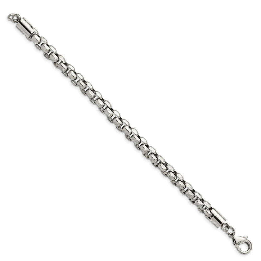 Chisel Stainless Steel Polished Fancy Rolo Bracelet