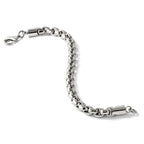 Chisel Stainless Steel Polished Fancy Rolo Bracelet