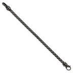 Chisel Stainless Steel Antiqued Box Chain Bracelet
