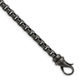 Chisel Stainless Steel Antiqued Box Chain Bracelet