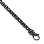 Chisel Stainless Steel Antiqued Box Chain Bracelet