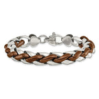 Chisel Stainless Steel Polished Brown IP-plated Bracelet