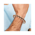 Chisel Stainless Steel Polished Brown IP-plated Bracelet