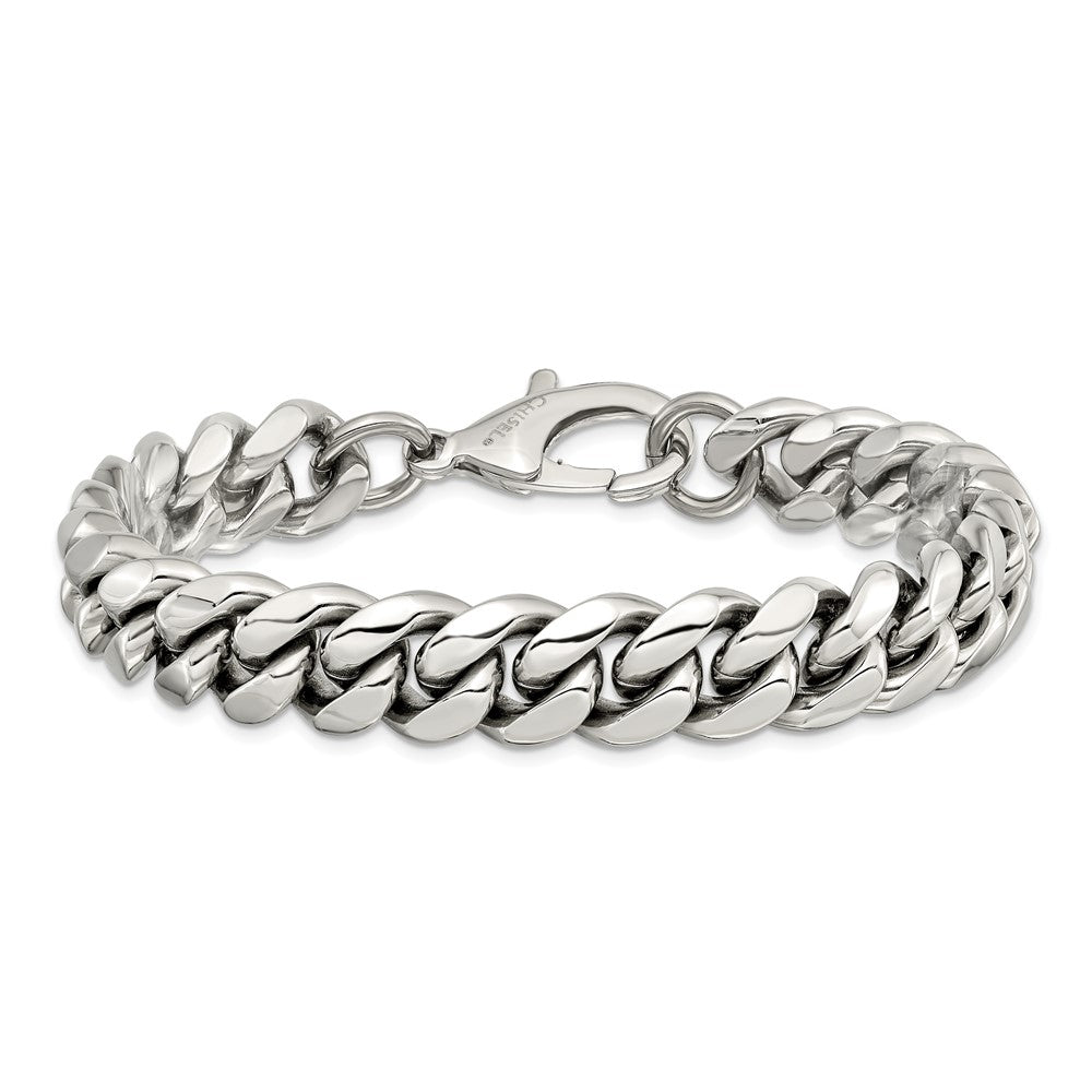 Chisel Stainless Steel Polished Curb Chain Bracelet