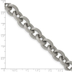Chisel Stainless Steel Polished and Textured Bracelet