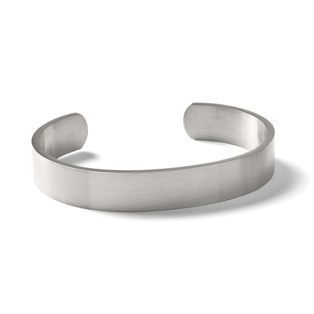 Chisel Stainless Steel Brushed 12mm Cuff Bangle