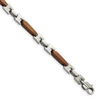 Chisel Stainless Steel Polished Brown IP-plated 8.25 inch Bracelet