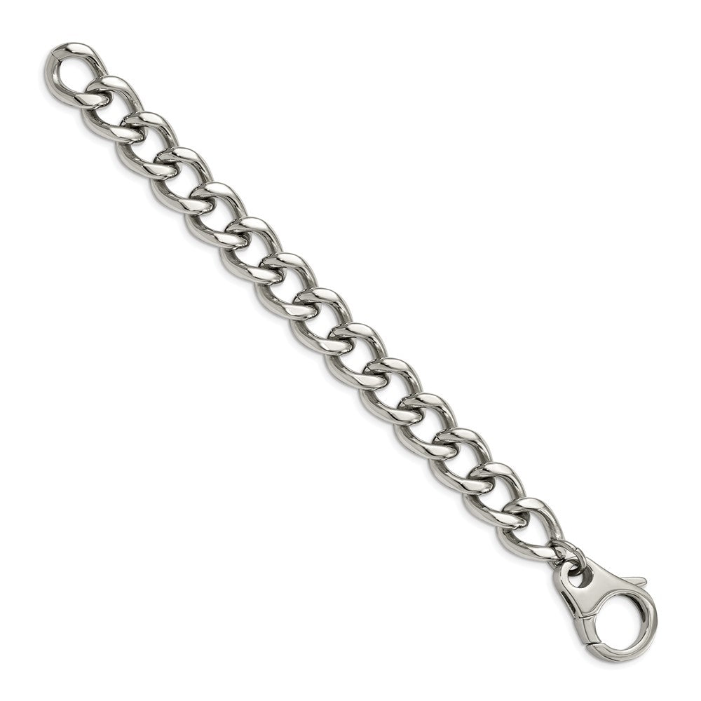 Chisel Stainless Steel Polished Large Curb Link Bracelet