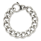 Chisel Stainless Steel Polished Large Curb Link Bracelet