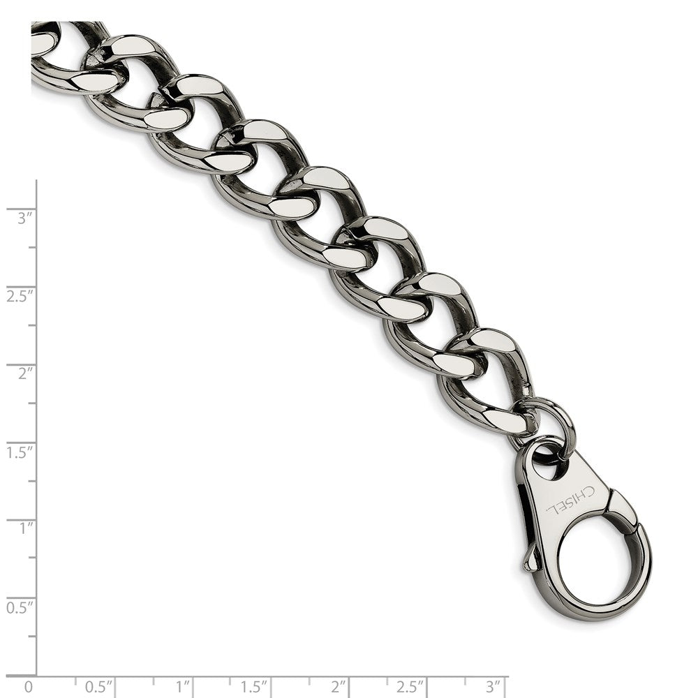 Chisel Stainless Steel Polished Large Curb Link Bracelet