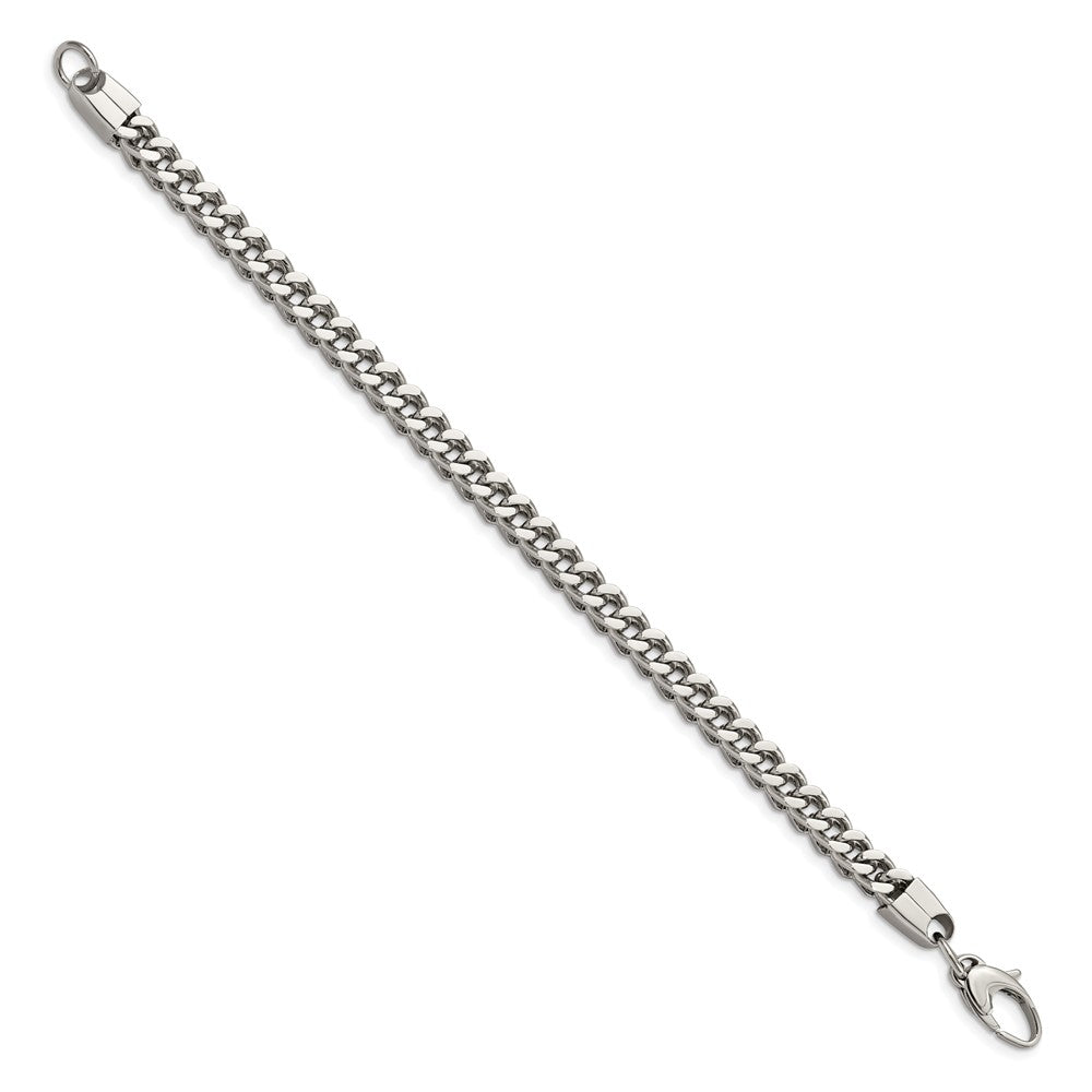 Chisel Stainless Steel Polished Franco Link Bracelet