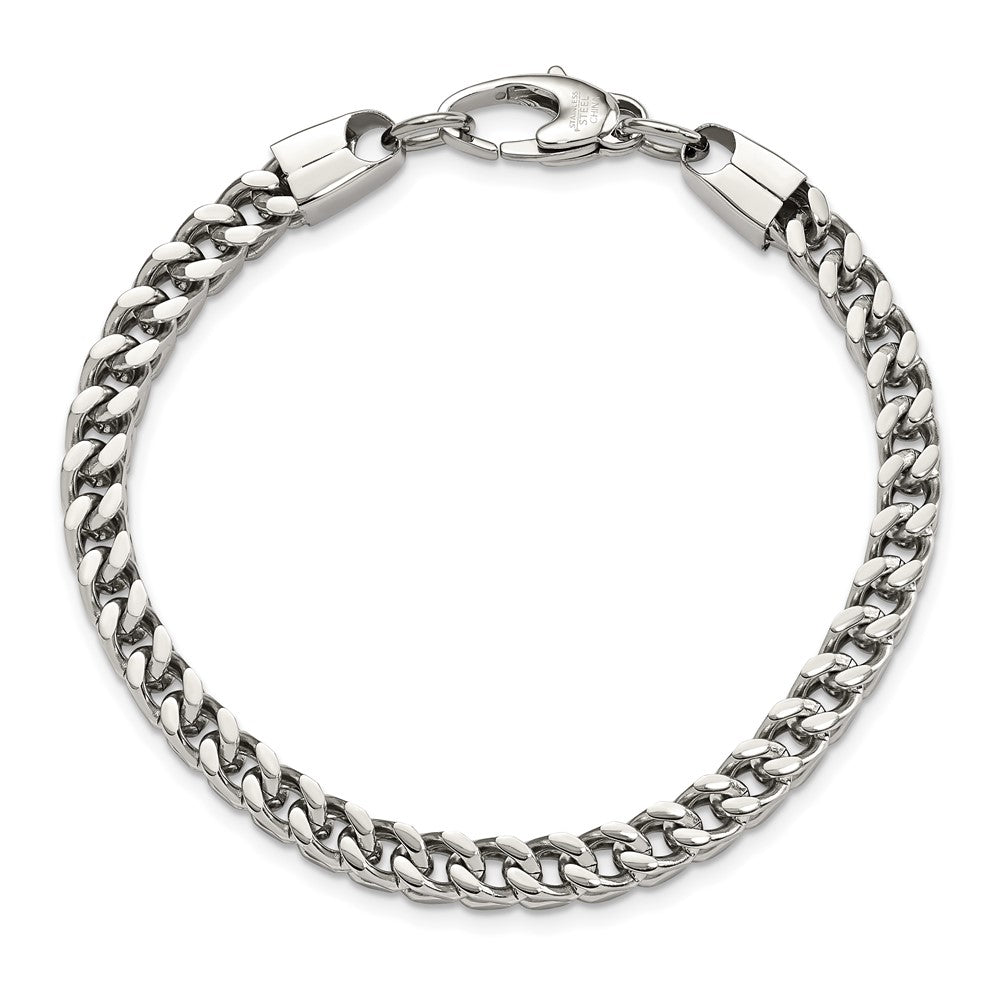 Chisel Stainless Steel Polished Franco Link Bracelet