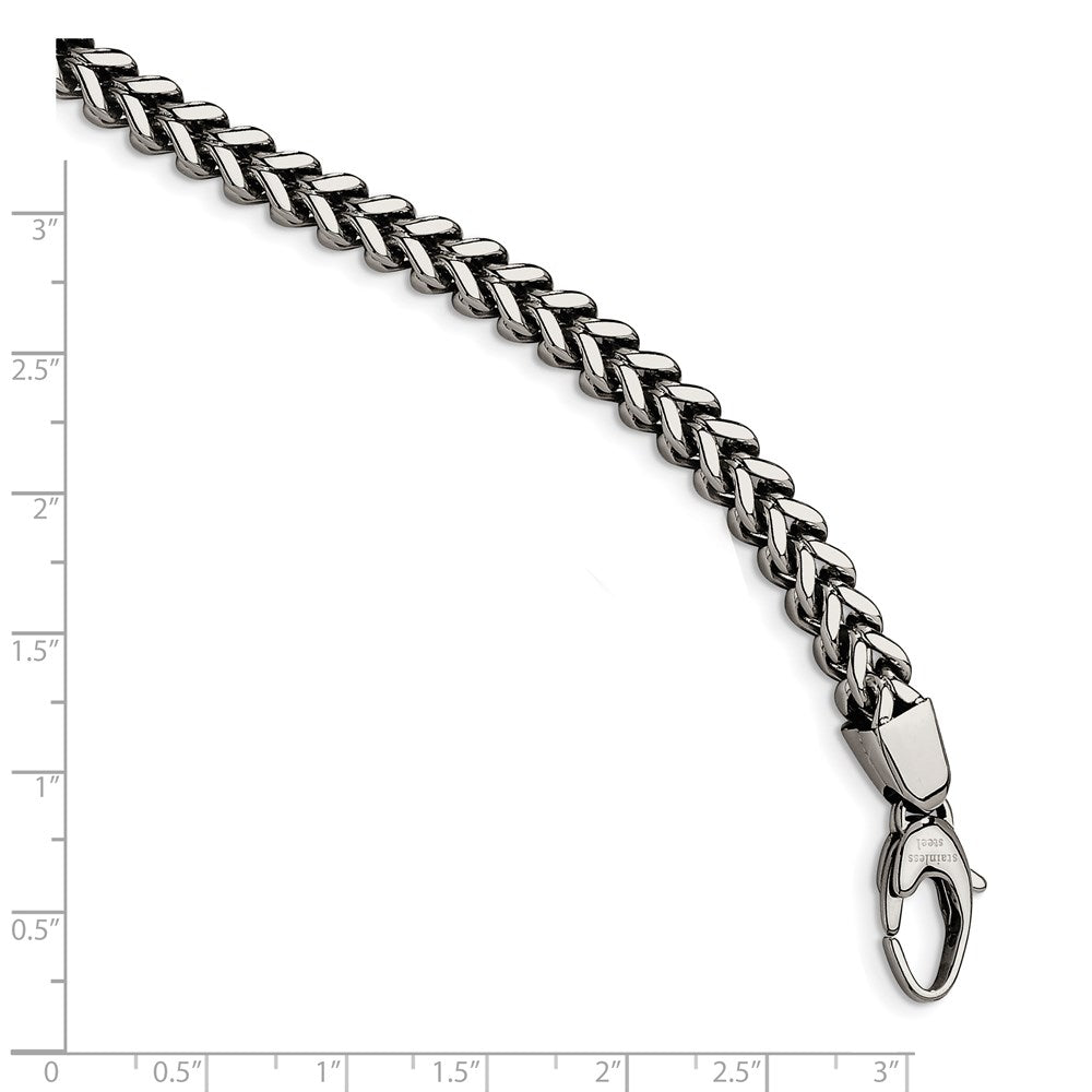 Chisel Stainless Steel Polished Franco Link Bracelet