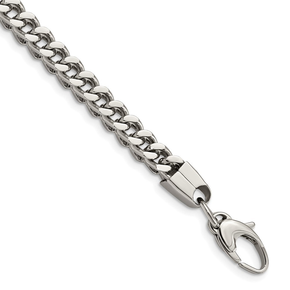 Chisel Stainless Steel Polished Franco Link Bracelet