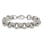 Chisel Stainless Steel Polished and Textured Multi Link Bracelet
