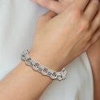 Chisel Stainless Steel Polished and Textured Multi Link Bracelet