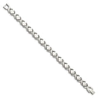 Chisel Stainless Steel Brushed and Polished Stampato Bracelet