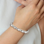 Chisel Stainless Steel Brushed and Polished Stampato Bracelet