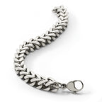 Chisel Stainless Steel Polished Heavy Wheat Bracelet