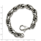Chisel Stainless Steel Polished Oval Link Bracelet