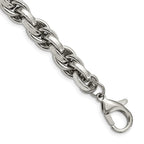 Chisel Stainless Steel Polished Oval Link Bracelet