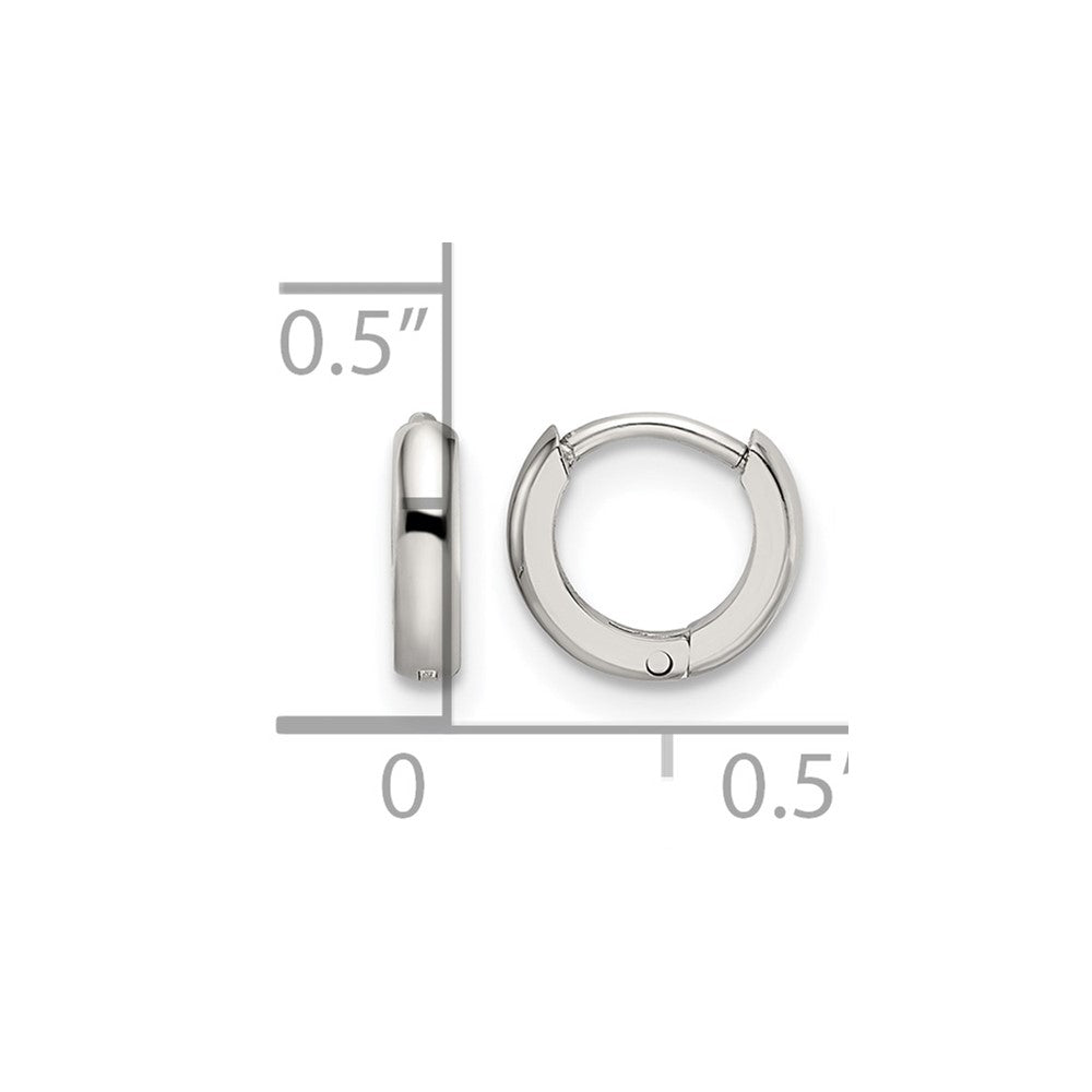 Chisel Stainless Steel Polished 2mm Endless Hinged Hoops