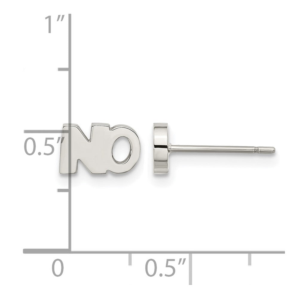 Stainless Steel Polished NO Post Earrings
