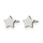 Chisel Stainless Steel Polished Star Post Earrings