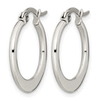 Chisel Stainless Steel Polished 19mm Diameter Hoop Earrings