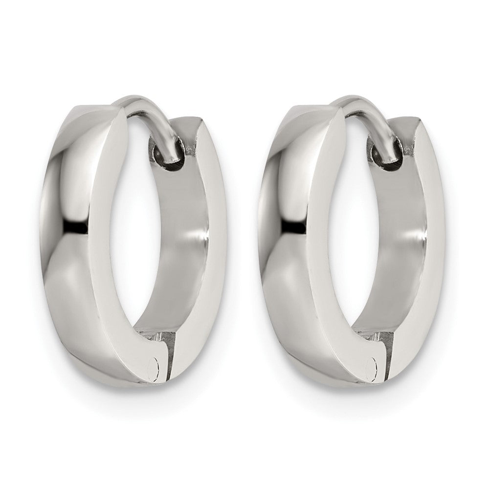 Chisel Stainless Steel Polished 2.2mm Hinged Hoop Earrings