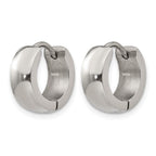 Chisel Stainless Steel Polished 5mm Hinged Hoop Earrings