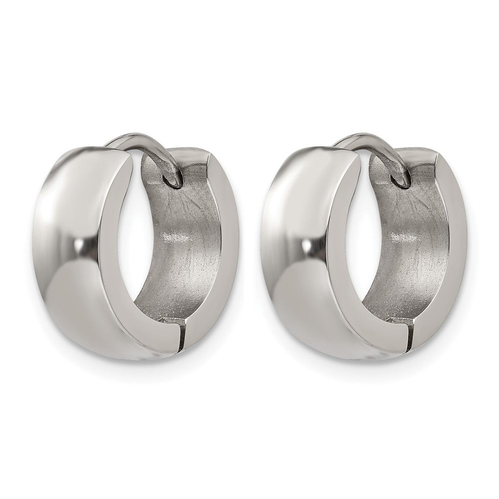 Chisel Stainless Steel Polished 5mm Hinged Hoop Earrings