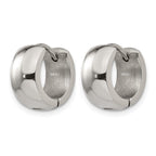 Chisel Stainless Steel Polished 6mm Hinged Hoop Earrings
