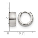 Chisel Stainless Steel Polished 6mm Hinged Hoop Earrings