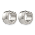 Chisel Stainless Steel Polished 7mm Hinged Hoop Earrings