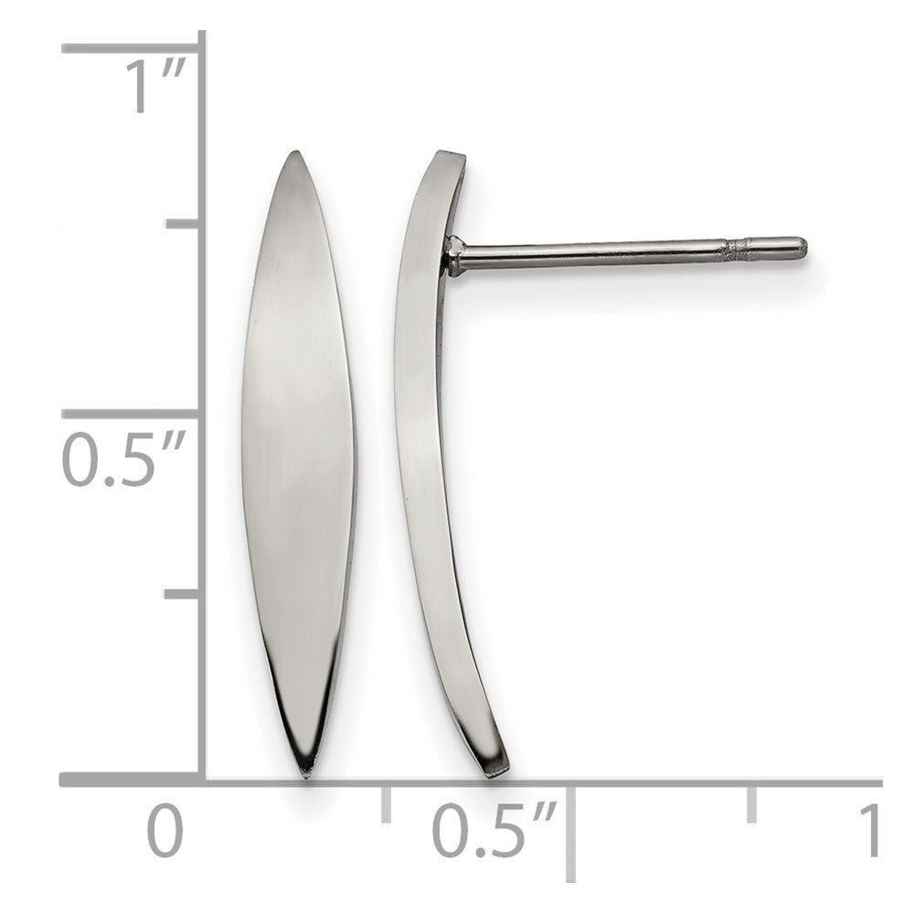 Stainless Steel Polished Post Earrings