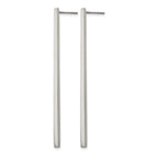 Chisel Stainless Steel Polished Long Bar Post Dangle Earrings