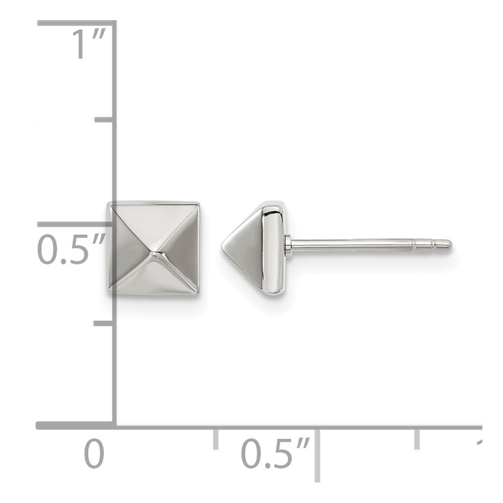 Chisel Stainless Steel Polished 6mm Stud Post Earrings