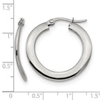 Chisel Stainless Steel Polished Curved Hoop Earrings