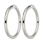 Chisel Stainless Steel Polished Hoop Earrings