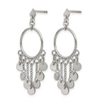 Chisel Stainless Steel Polished Post Dangle Earrings