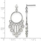 Chisel Stainless Steel Polished Post Dangle Earrings