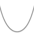 Chisel Stainless Steel Antiqued 2mm Round Curb Chain