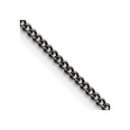 Chisel Stainless Steel Antiqued 2mm Round Curb Chain