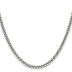 Chisel Stainless Steel Antiqued 4mm Round Curb Chain
