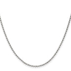 Chisel Stainless Steel Antiqued 2mm Beaded Ball Chain